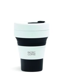 Pacific Coffee x Stojo Pocket Cup 12oz (Black)