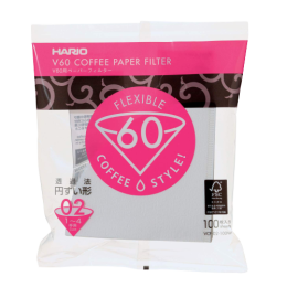 HARIO V60 Filter Paper (1 - 4 cups) - White 