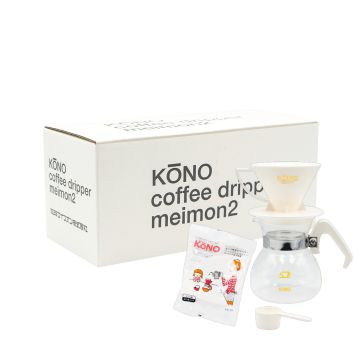 KōNO MEIMON Dripper Set (2 Cups) - White